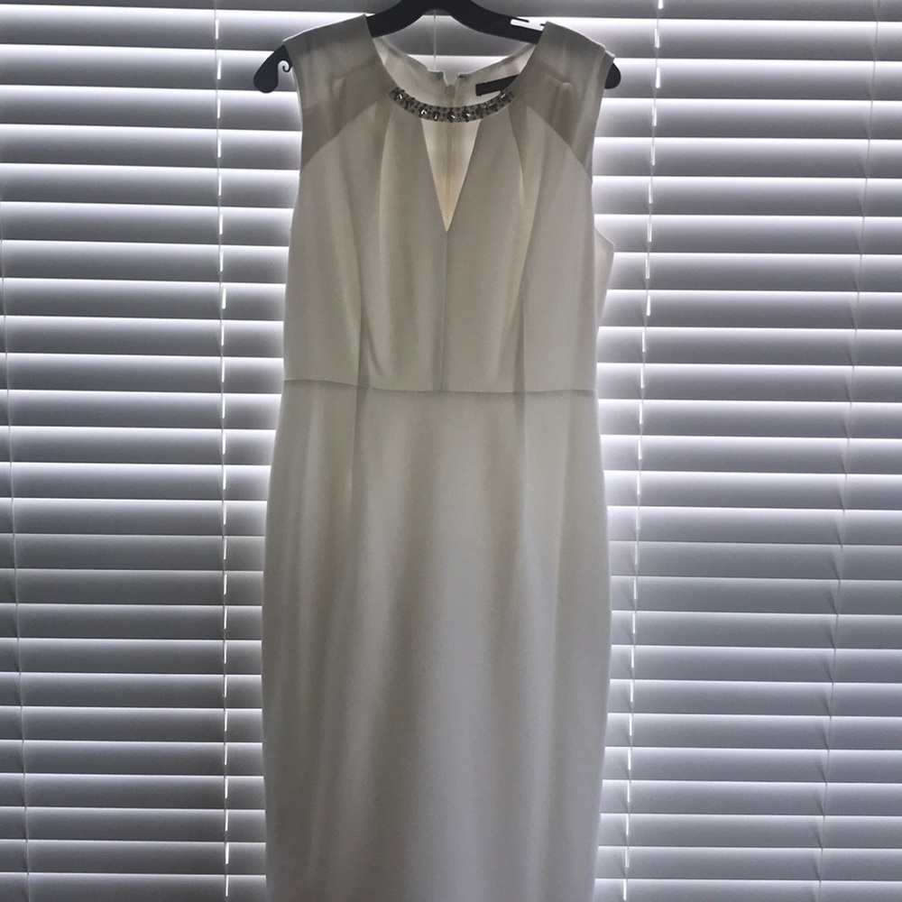 White BCBG dress